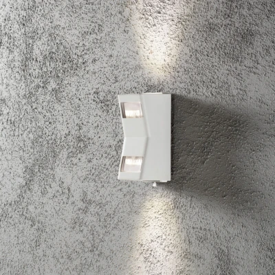 Image of Potenza Outdoor Large Modern Up Down Wall Light White GU10, IP54