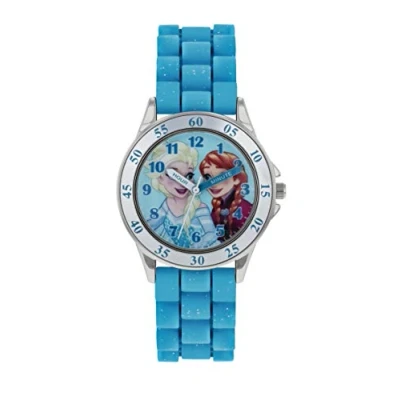 Image of Disney Frozen Girls Analogue Classic Quartz Watch with Rubber Strap FZN9012