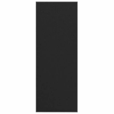 Image of vidaXL Black Doormat 115x300cm Indoor/Outdoor Mat Polypropylene Non Slip Backing, Moisture Absorbing Entry Carpet
