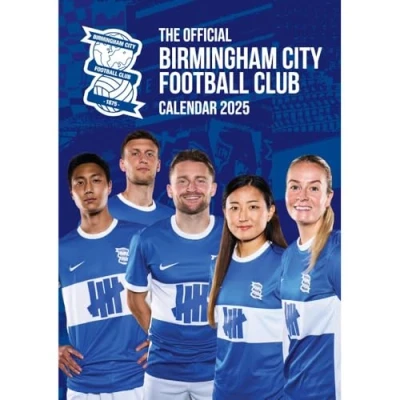 Image of 2025 Calendar Birmingham City FC Month to View A3 Football Official Product