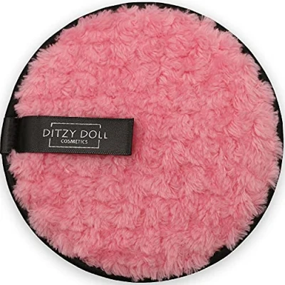 Image of REUSABLE MAKEUP REMOVER PAD Pads Cotton Bamboo Spa Facial Use Only Water Sensitive Skin Cleanser Cleansing Wash Face (Pink)