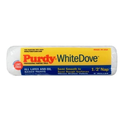Image of Purdy 144670093 White Dove High Density Woven 1/2&quot; Nap Cover, Multicolor, 1 Count (Pack of 1)