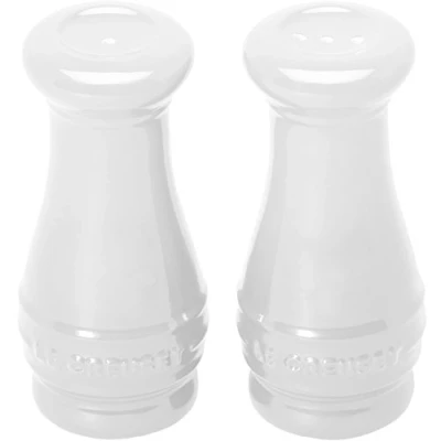 Image of Le Creuset Stoneware Salt and Pepper Shakers, White