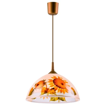 Image of Dome Pendants Sunflowers, 1x E27
