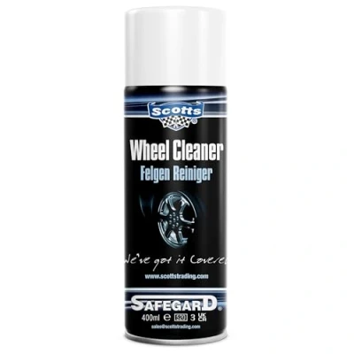 Image of Scotts Premium Wheel Cleaner Specifically Formulated to Remove Dirt, Grease, Brake Dust &amp; Metal Contaminants. For Alloy, Chrome Wire Wheels Non Acidic, 400ml Spray