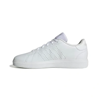 Image of adidas Advantage Base 2.0 Shoes Junior Tennis, Cloud White/Cloud White/Grey one, 3 UK