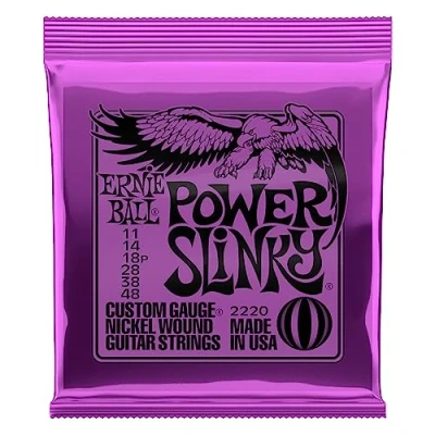 Image of Ernie Ball Power Slinky Nickel Wound Electric Guitar Strings 11 48 Gauge
