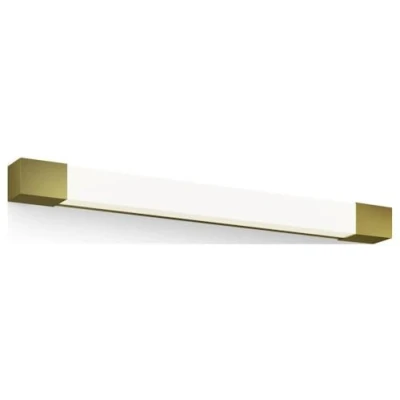Image of Philips Rover Mirror LED Light Square, 10W, 1500 lm, 2700K, Brass, IP44, Water Resistant