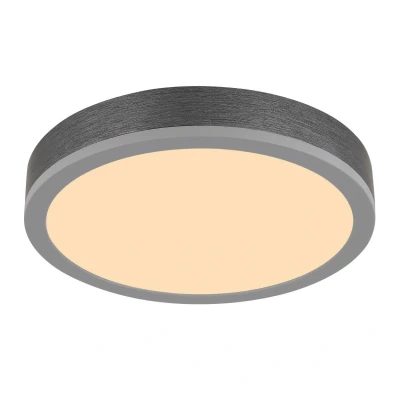 Image of Doro 30cm Flush Ceiling Light Silver Colored LED 3000K