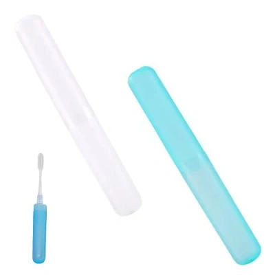 Image of 2 Pcs Toothbrush Case, Travel Case Cover, Portable Storage Sutiable for Home Outdoor Camping Hiking Business Trip