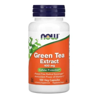 Image of Now Foods Green Tea Extract 400mg Antioxidant &amp; Metabolic Support 100 Vcaps