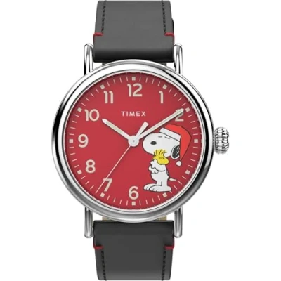 Image of Timex Mod. Peanuts Collection The Waterbury Snoopy Holiday Special Pack, Red, Strap, Strap