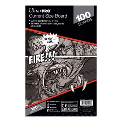 Image of Ultra Pro Comic Series Current Boards 1 Pack 6.75 x 10.5 24pt (100 Total) 80250