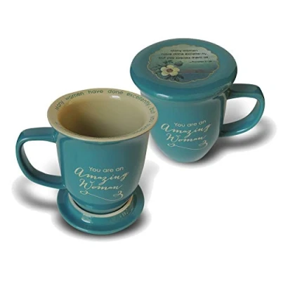 Image of Abbey + CA Gift Mug, Ceramic, Blue, 1 Count (Pack of 1)