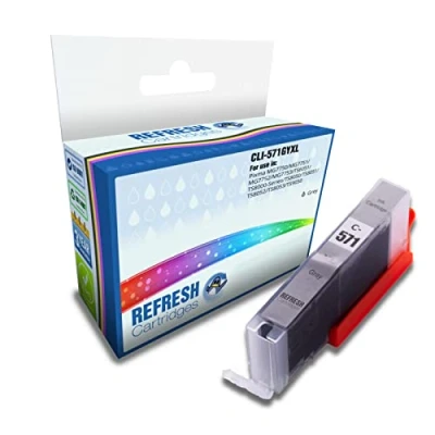 Image of Refresh Cartridges Compatible Ink Cartridge Replacement for Canon CLI 571GYXL (Grey)