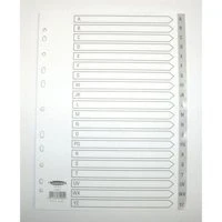 Image of Concord White Index Polypropylene 120 Micron Europunched A Z 20 Part A4 Ref 64601