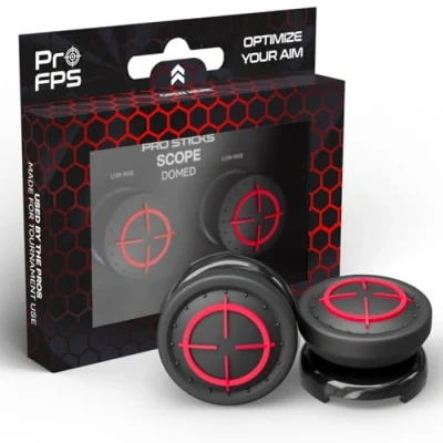 Image of ProFPS Thumbsticks: PS5 Accessories &amp; PS4 2 Domed Enhanced Controller Sticks for Aimbot Precision Essential PlayStation 5 Thumb Grips Esports