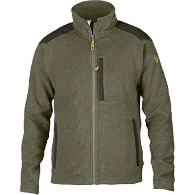 Image of Fjallraven Men&#039;s Buck Fleece M Sweatshirt, Green, XL UK