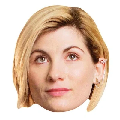 Image of Star Cutouts Ltd SM292 Official Fun Cardboard Face Jodie Whittaker (13th, Doctor Mask