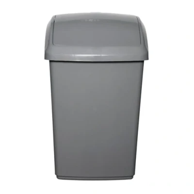 Image of Whitefurze 50L Swing Top Bin Silver