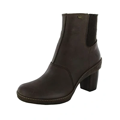 Image of El Naturalista NF79 Pleasant Plume/Lichen Grey Woman 39 Ankle Boots with Heel Elastic