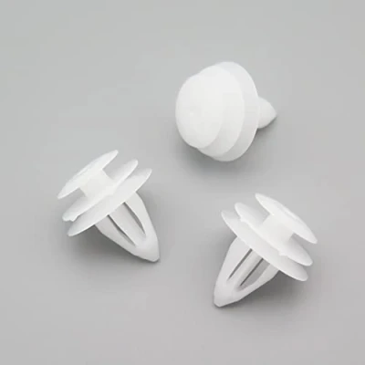 Image of VVO Fasteners White Plastic Tailgate Lining Clips &amp; Boot Lid for Nissan Qashqai, Micra, (Pack of 10)