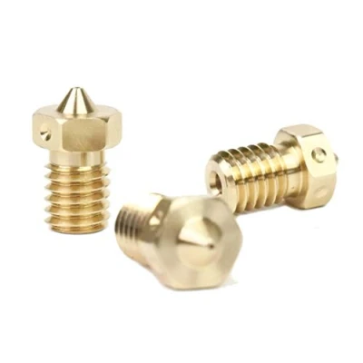Image of Genuine E3D V6 Triple Pack, 1.75mm Brass Nozzles, M6 Threaded Upgrade For 3D Printing. Sizes Included 3 x 0.6mm.