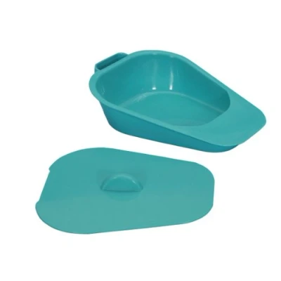 Image of HOMECRAFT Selina Slipper Bed Pan, Commode Pan for Elderly, Handicapped and Disabled, Lightweight Teal Colour