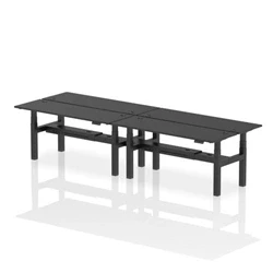 Image of Air B2B 1800x600mm Height Adjustable 4P Bench Desk CP Black/Black