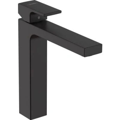 Image of hansgrohe Vernis Shape Basin Mixer Tap 190 with pop up waste set, matt black, 71562670