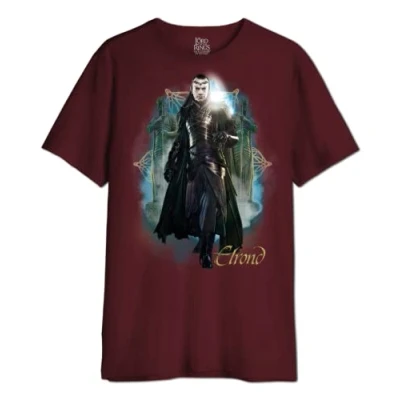 Image of The Lord Of Rings Men&#039;s Melotrmts016 T Shirt, Burgundy, XS
