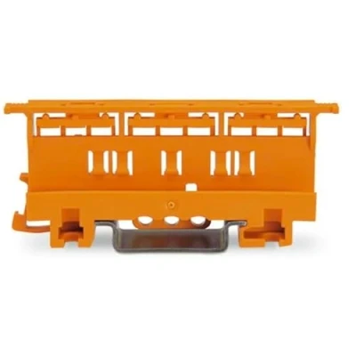 Image of WAGO Mounting carrier; 221 Series 6 mm²; for DIN 35 rail mounting/screw mounting; orange, 510 (10 pcs)