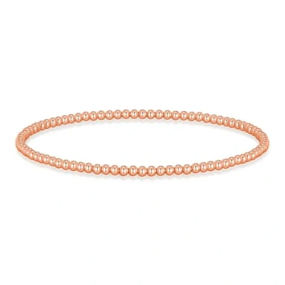 Image of Philip Jones Rose Gold Plated Beaded Stretch Bracelet