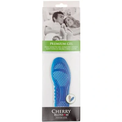 Image of Cherry Blossom Premium Womens Gel Full Comfort Insole PCGELINS02 Blue Small