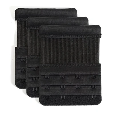 Image of YARBAR Womens 4 Hook Bra Extenders Soft Elastic Strap Extension Pack of 3