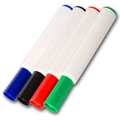 Image of G4GADGET 4 Whiteboard Dry Wipe Marker Pens Bullet Tip Non Toxic Ink Assorted Colours Pack
