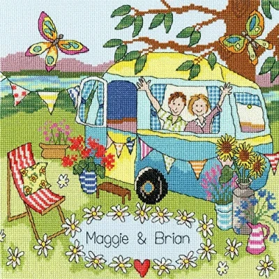 Image of Bothy Threads Cross Stitch Kit Our Caravan