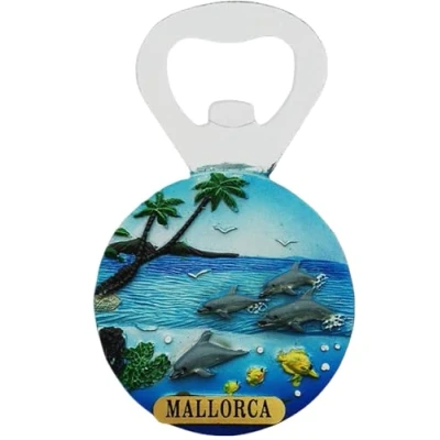 Image of Mallorca Spain 3D Fridge Magnet Bottle Opener Souvenir Gift Home Kitchen Decoration Refrigerator Beer Collection