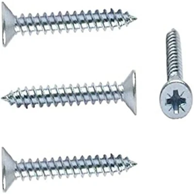 Image of Merriway BH04871 (50 Pcs) Pozi Twinthread CSK Screw, BZP 6 x 1/2 (3.5 12) Pack of 50 Pieces