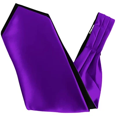 Image of Great British Tie Club Men&#039;s Satin Ascot Cravats (Purple)