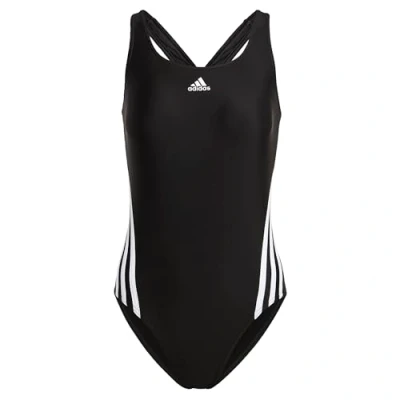Image of adidas Sportswear 3STRIPES Swimsuit Black white, Women&#039;s, Size: 40, white