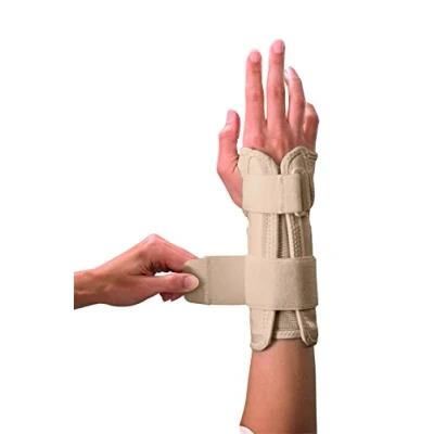 Image of Mueller Wrist Stabilizer, Large/X Large, Beige, 1 Count Package
