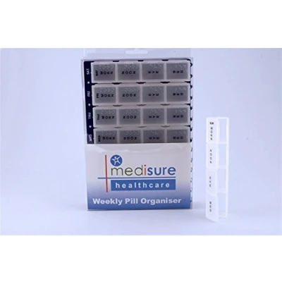 Image of Medisure Large Weekly Pill Organiser 28 Compartments