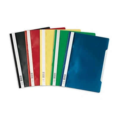 Image of Durable 252300 Clear View Folder Report File A4 PP, Assorted Colours Pack of 25