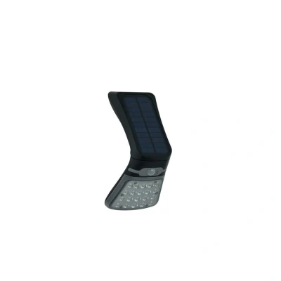 Image of Zink BLACKHALL 3.5W LED Solar Wall Light with PIR Sensor Black