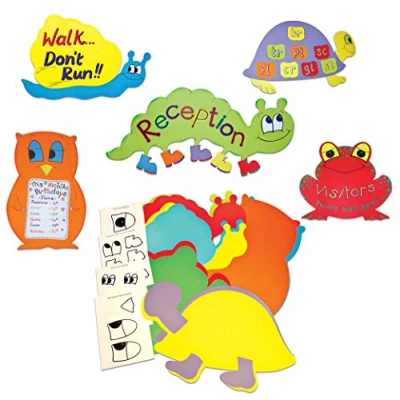 Image of Springboard Pre Cut Card Animal Classroom Display Board Pack Giant Colourful Shapes Decorations and School Supplies for Teachers Arts Crafts Kids 10 43 x 50 cm