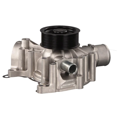 Image of 04901106, 04901609, 04901740, 04902727, 04902728 Water pump FEBI BILSTEIN 44468 Aluminium with belt pulley gaskets/seals Grey Cast Iron