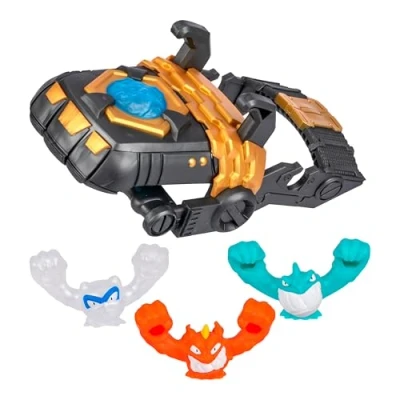 Image of Heroes of Goo Jit Zu Meteor Madness Slingers Mega Launcher, Load Slingers, Stretch &#039;Em &amp; Sling Sky High! With 3 Exclusive