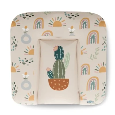 Image of Kikido Changing Mat 75x70 Cactus Baby Easy to Clean Anti Roll Nappy Soft and Comfortable 70x75 Universal Size