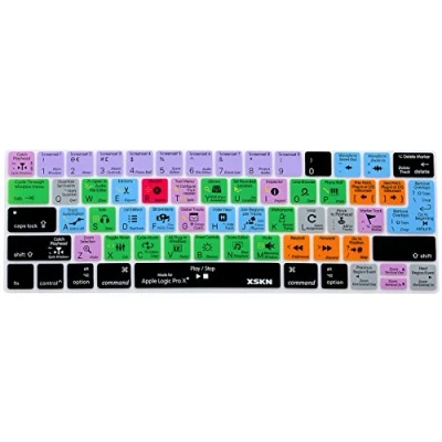 Image of XSKN 2016 New Shortcut Design Series Keyboard Skin Cover for Touch Bar Models MacBook Pro 13 (A1706,A1989) &amp; 15 (A1707, A1990), US EU Universal Version (Logic)